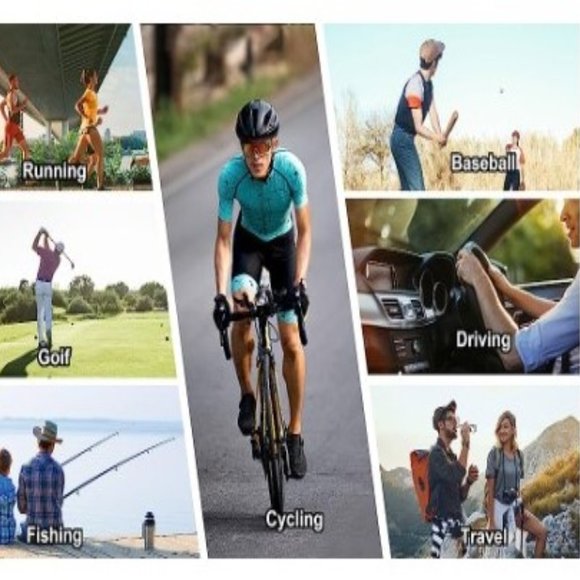 Unisex Polarized Sports Sunglasses + 5 Interchangeable Lenses - UV400 Protection main image 8
